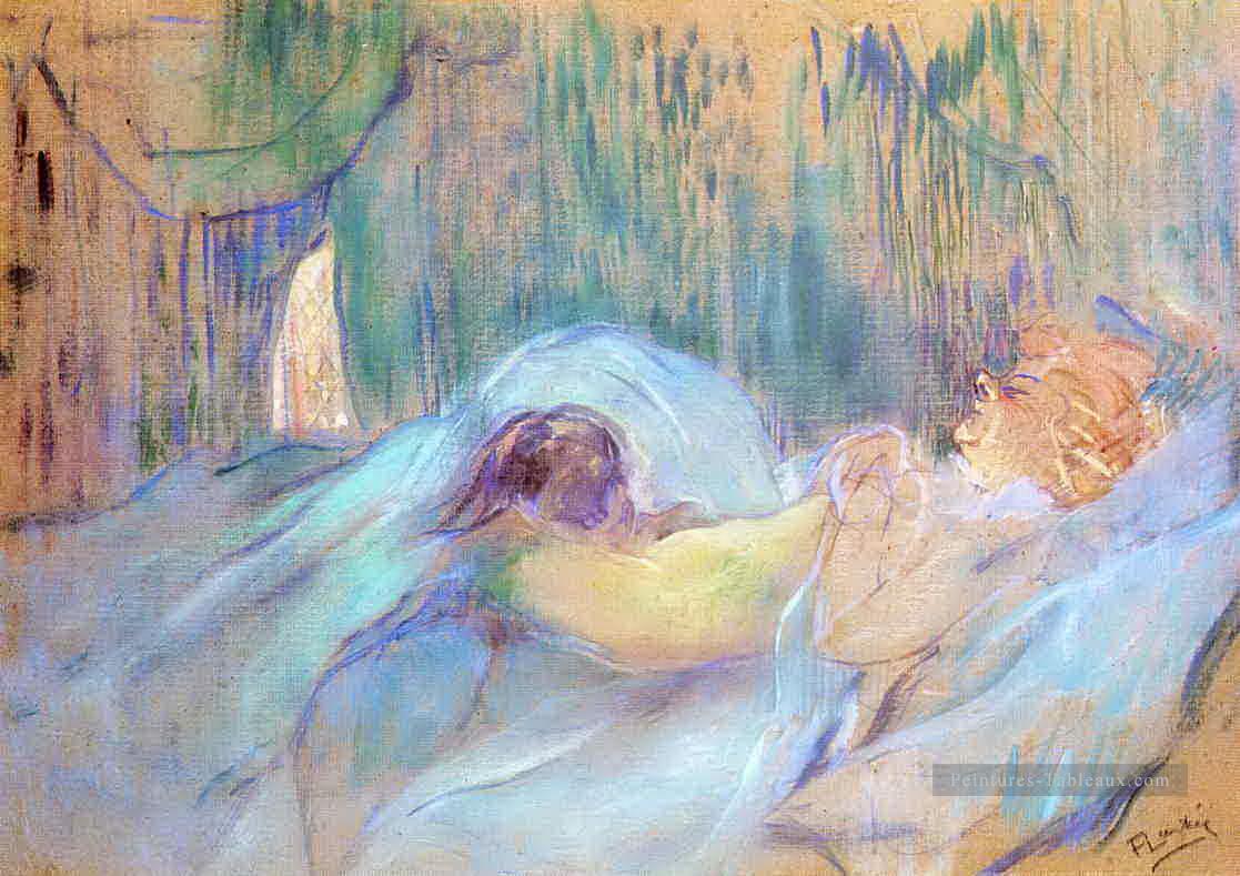 bordel sur la rue des moulins rolande 1894 Toulouse Lautrec Henri de Peintures à l'huile
